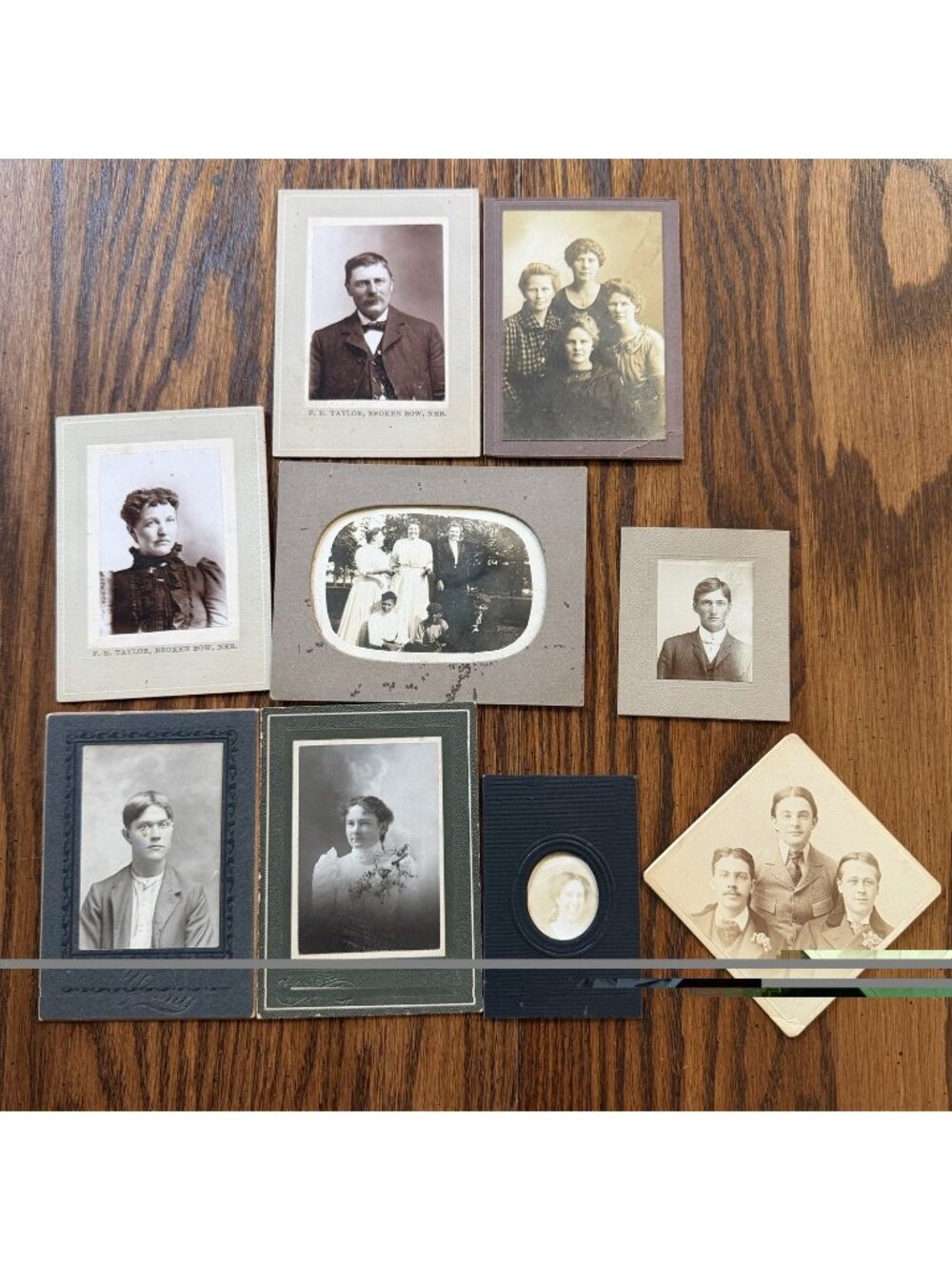 Lot Of 9 Vintage 1800’s Photos Men Women